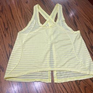 ZYIA Yellow Nimbus Split Back Tank Top XL